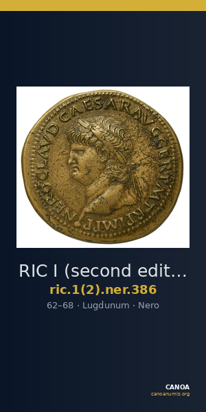 RIC I (second edition) Nero 386 — CANOA