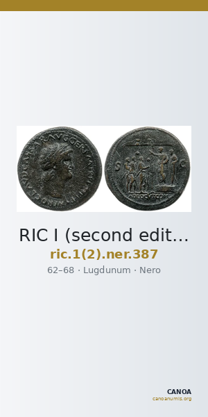 RIC I (second edition) Nero 387 — CANOA