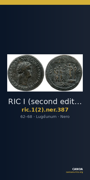 RIC I (second edition) Nero 387 — CANOA