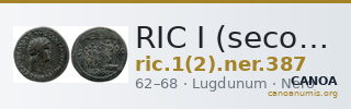 RIC I (second edition) Nero 387 — CANOA