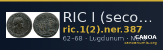RIC I (second edition) Nero 387 — CANOA