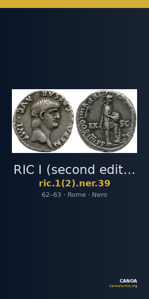 RIC I (second edition) Nero 39 — CANOA