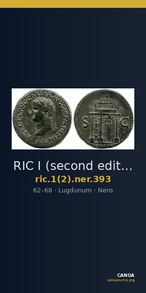RIC I (second edition) Nero 393 — CANOA