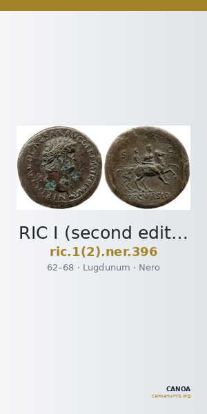 RIC I (second edition) Nero 396 — CANOA