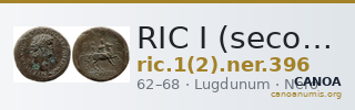 RIC I (second edition) Nero 396 — CANOA