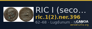 RIC I (second edition) Nero 396 — CANOA