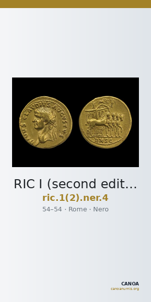 RIC I (second edition) Nero 4 — CANOA
