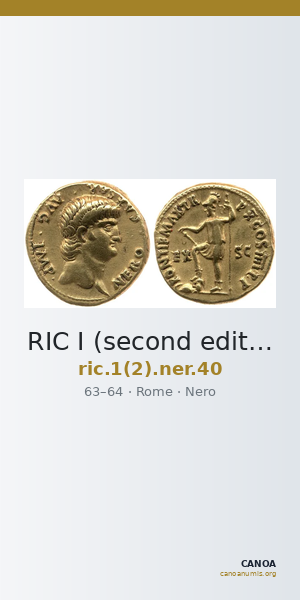 RIC I (second edition) Nero 40 — CANOA
