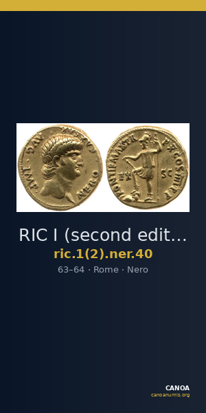 RIC I (second edition) Nero 40 — CANOA