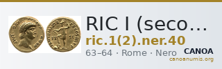RIC I (second edition) Nero 40 — CANOA