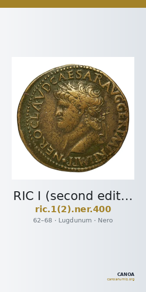 RIC I (second edition) Nero 400 — CANOA