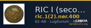 RIC I (second edition) Nero 400 — CANOA