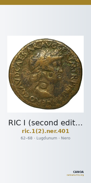 RIC I (second edition) Nero 401 — CANOA