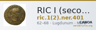 RIC I (second edition) Nero 401 — CANOA