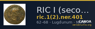 RIC I (second edition) Nero 401 — CANOA