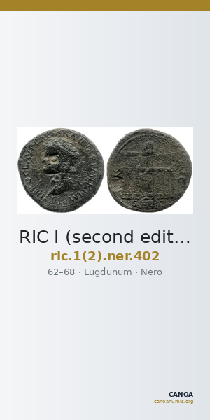 RIC I (second edition) Nero 402 — CANOA