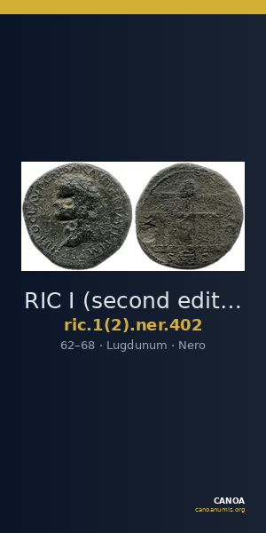 RIC I (second edition) Nero 402 — CANOA