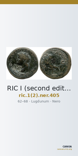 RIC I (second edition) Nero 405 — CANOA