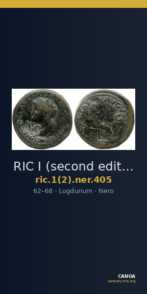 RIC I (second edition) Nero 405 — CANOA