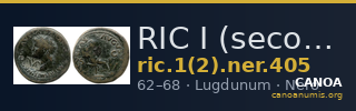 RIC I (second edition) Nero 405 — CANOA