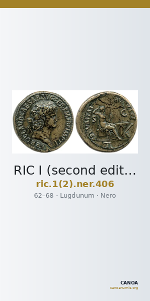 RIC I (second edition) Nero 406 — CANOA