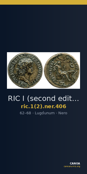 RIC I (second edition) Nero 406 — CANOA