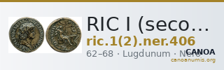 RIC I (second edition) Nero 406 — CANOA