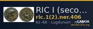 RIC I (second edition) Nero 406 — CANOA