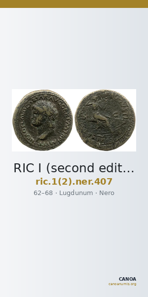 RIC I (second edition) Nero 407 — CANOA