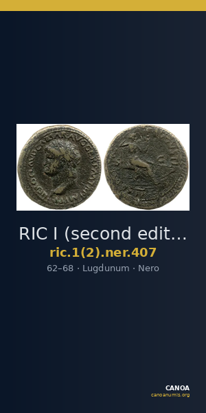 RIC I (second edition) Nero 407 — CANOA