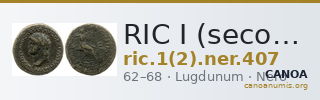 RIC I (second edition) Nero 407 — CANOA
