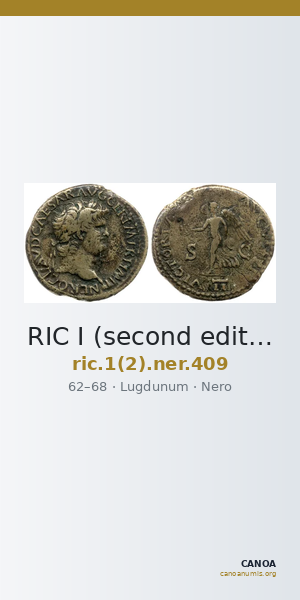 RIC I (second edition) Nero 409 — CANOA