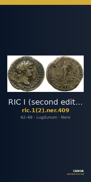 RIC I (second edition) Nero 409 — CANOA