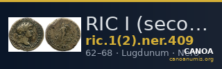 RIC I (second edition) Nero 409 — CANOA