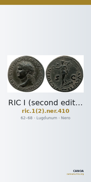 RIC I (second edition) Nero 410 — CANOA