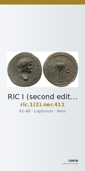RIC I (second edition) Nero 411 — CANOA