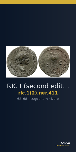 RIC I (second edition) Nero 411 — CANOA