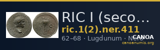 RIC I (second edition) Nero 411 — CANOA
