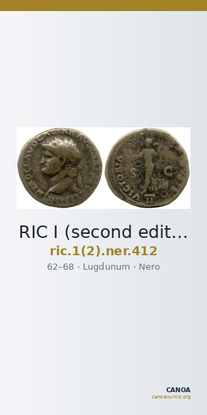 RIC I (second edition) Nero 412 — CANOA