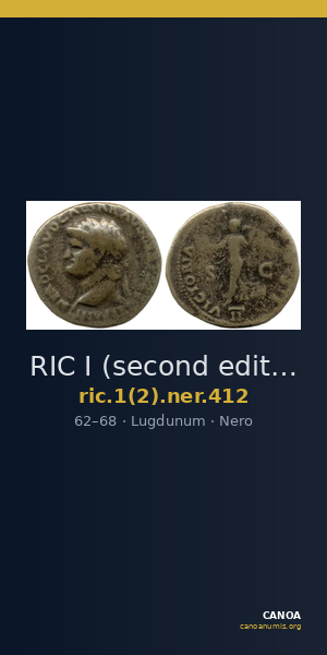 RIC I (second edition) Nero 412 — CANOA