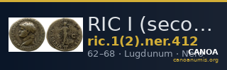 RIC I (second edition) Nero 412 — CANOA