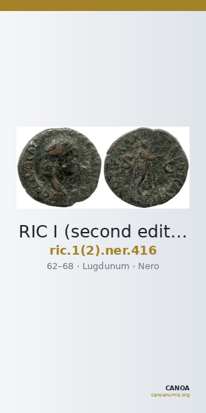 RIC I (second edition) Nero 416 — CANOA