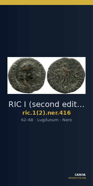 RIC I (second edition) Nero 416 — CANOA