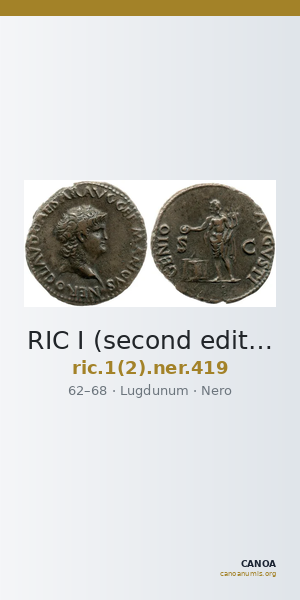 RIC I (second edition) Nero 419 — CANOA