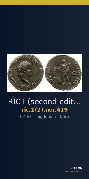 RIC I (second edition) Nero 419 — CANOA