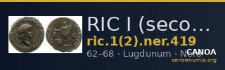 RIC I (second edition) Nero 419 — CANOA