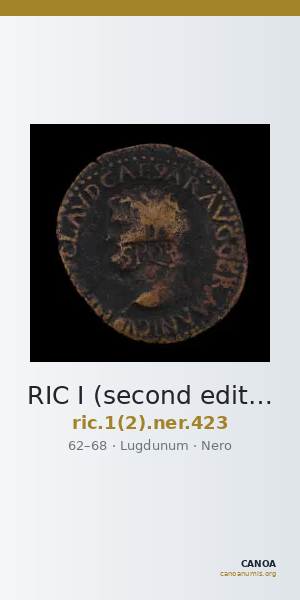 RIC I (second edition) Nero 423 — CANOA