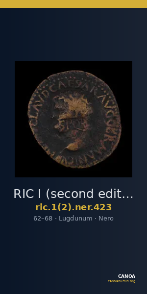 RIC I (second edition) Nero 423 — CANOA