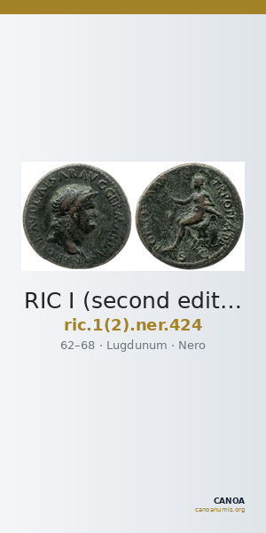 RIC I (second edition) Nero 424 — CANOA