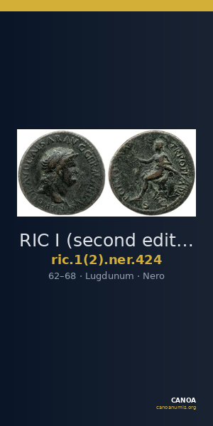 RIC I (second edition) Nero 424 — CANOA